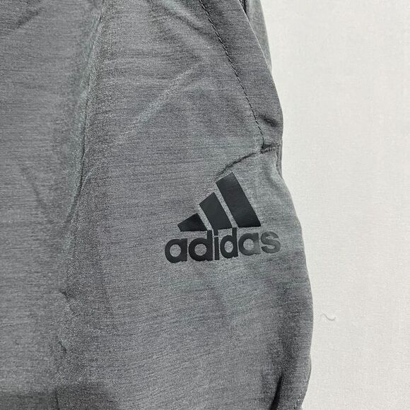 Adidas Axis Woven Shorts Men's XS Gray Logo Training Entrenamiento Drawstring - Picture 3 of 5